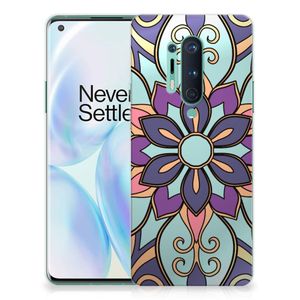 OnePlus 8 Pro TPU Case Purple Flower