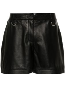 Off-White short en cuir à taille haute - Noir