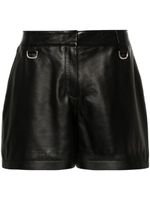 Off-White short en cuir à taille haute - Noir