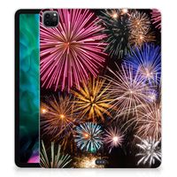 iPad Pro 12.9 (2020) | iPad Pro 12.9 (2021) Leuke Siliconen Hoes Vuurwerk - thumbnail