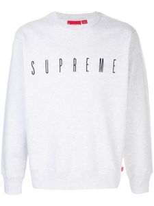 Supreme sweat à logo brodé - Gris