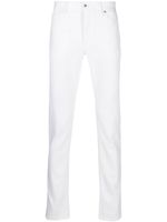 Brioni jean slim à taille basse - Blanc