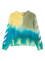 Off-White Kids pull en coton à motif tie-dye - Jaune - thumbnail