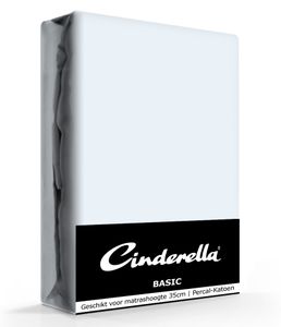 Cinderella Basic Hoeslaken Saffier Hoge Hoek - 40 cm-180 x 210 cm