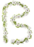 Basil Bloemenstreng Flower Garland 120 cm wit - thumbnail