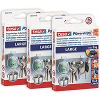 tesa POWERSTRIPS® Large Dubbelzijdig plakband Wit Inhoud: 30 stuk(s)