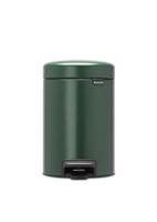 Brabantia NewIcon Prullenbak, Kunststof Binnenemmer, Pine Green, 3 Liter