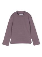 Elisabetta Franchi La Mia Bambina sweat en coton à logo brodé - Violet