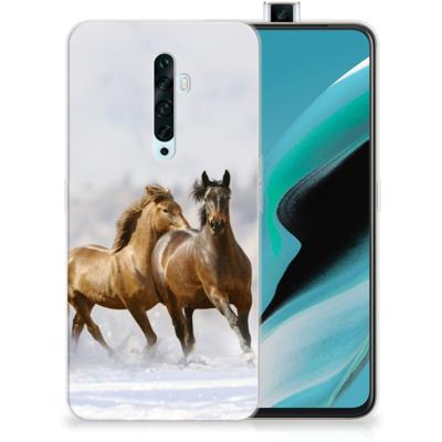 OPPO Reno2 Z TPU Hoesje Paarden OPPO Reno2 Z TPU Hoesje Paarden