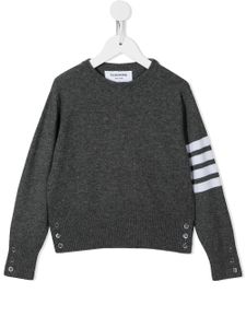 Thom Browne Kids pull en cachemire à 4 bandes signature - Gris