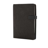 XD Design notitieboek met organizer A5 polyester/papier zwart