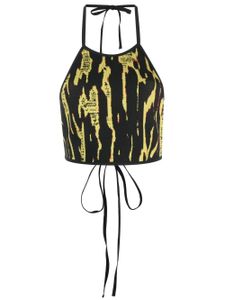 AMBUSH haut bustier à motif en jacquard - Noir