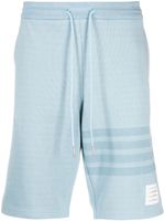 Thom Browne short de jogging à détails rayés - Bleu