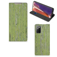 Samsung Galaxy Note20 Book Wallet Case Green Wood - thumbnail