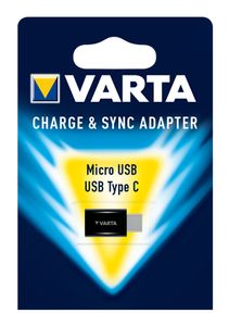 Varta USB 2.0 Adapter [1x USB-C stekker - 1x Micro-USB-bus] Charge & Sync Adap.