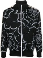 Palm Angels sweat zippé à logo imprimé - Noir