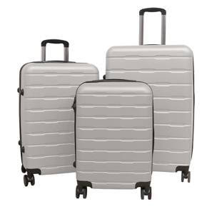 TVR-Travel® - Kofferset Bruno - Koffers - 3 stuks - S/M/L - Zilver grijs