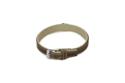 Beeztees comfort - halsband hond - leer - grijs - 40 cm x 17 mm Beeztees comfort - halsband hond - leer - grijs - 40 cm x 17 mm