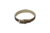 Beeztees comfort - halsband hond - leer - grijs - 40 cm x 17 mm