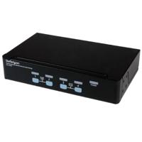 4-poorts USB KVM switch met audio & USB-hub monteren rack