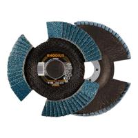 Rhodius 211306 VSION PRO lamellenslijpschijf 115 x 22,23 mm K40 INOX schraeg diameter 115 mm 5st