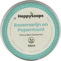 Happysoaps Deodorant rozemarijn pepermunt (50 gr)