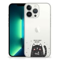 iPhone 13 Pro Max Telefoonhoesje met Naam Cat Good Day - thumbnail