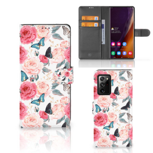 Samsung Galaxy Note20 Ultra Hoesje Butterfly Roses