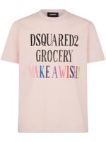 DSQUARED2 t-shirt à logo imprimé - Rose - thumbnail