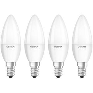 OSRAM 4058075819474 LED-lamp Energielabel F (A - G) E14 Kaars 4.9 W = 40 W Warmwit (Ø x l) 35 mm x 106 mm 4 stuk(s)