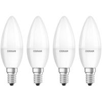 OSRAM 4058075819474 LED-lamp Energielabel F (A - G) E14 Kaars 4.9 W = 40 W Warmwit (Ø x l) 35 mm x 106 mm 4 stuk(s) - thumbnail