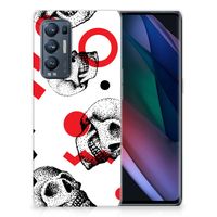 Silicone Back Case OPPO Find X3 Neo Skull Red