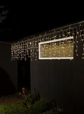 Konstsmide Lichtgordijn ijsregen Buiten 30 V Energielabel: E (A - G) 400 LED Warmwit