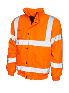 Uneek UC804 High Visibility Bomber Jacket