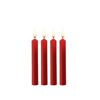 Teasing Wax Candles - Parafin - 4-pack - Red