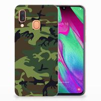 Samsung Galaxy A40 TPU bumper Army Dark - thumbnail