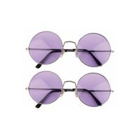 Funny Fashion - John Lennon XL bril - 2 stuks - paars