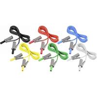 VOLTCRAFT MSB-501 Meetsnoerenset Banaanstekker 4 mm Banaanstekker 4 mm 1.00 m 12 stuk(s)