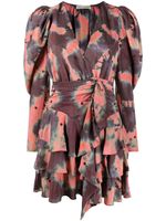 Ulla Johnson robe imprimée à volants - Violet