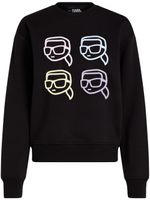 Karl Lagerfeld Ikonik Outline organic-cotton sweatshirt - Noir - thumbnail