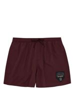 Armani Exchange short de bain à patch logo - Marron - thumbnail