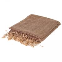 Sjaal met yak wol - 240x105 - Wol - Katoen - Bruin - M