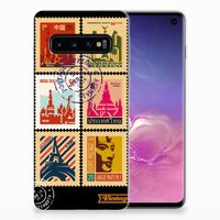 Samsung Galaxy S10 Siliconen Back Cover Postzegels - thumbnail