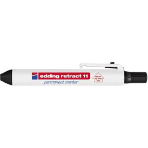 Edding retract 11 4-11001 Permanent marker Zwart Watervast: Ja