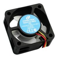 Cooltek Silent Fan 4020 PC-ventilator Zwart, Wit (b x h x d) 40 x 20 x 40 mm - thumbnail