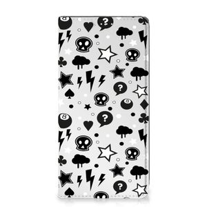 Mobiel BookCase Samsung Galaxy S23 Silver Punk