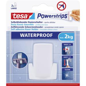 tesa POWERSTRIPS® Waterproof scheermeshouder Wit Inhoud: 1 stuk(s)