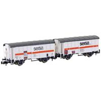 Hobbytrain H24253 N 2-delige set spoorwagons K3 van de SERSA - thumbnail