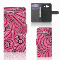 Samsung Galaxy J3 2016 Hoesje Swirl Pink