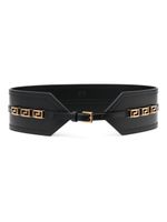 Versace ceinture Greca Goddess en cuir - Noir - thumbnail